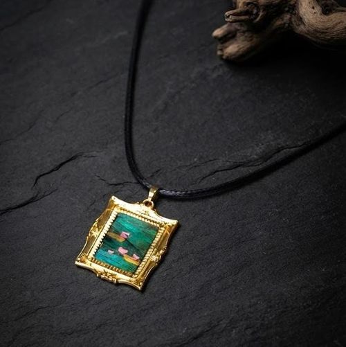 Monet Water Lilies Pendant