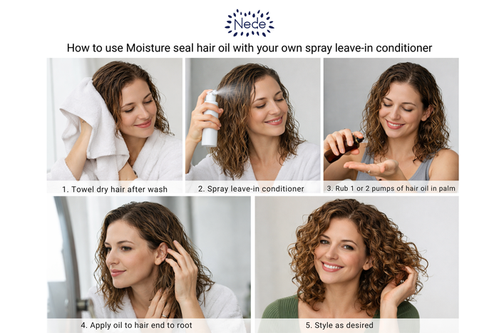 Nede Moisture Seal Hair Oil - Avocado Rosemary & Lavender