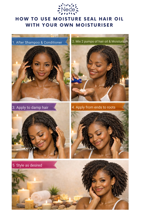 Nede Moisture Seal Hair Oil - Avocado Rosemary & Lavender