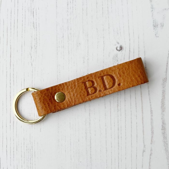 Personalised Leather Keyrings