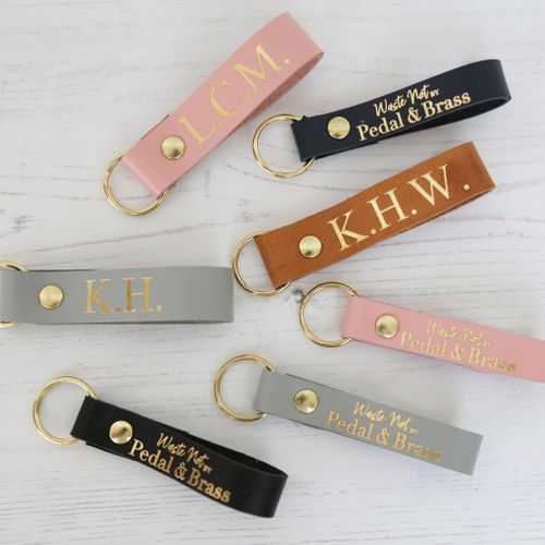 Personalised Leather Keyrings