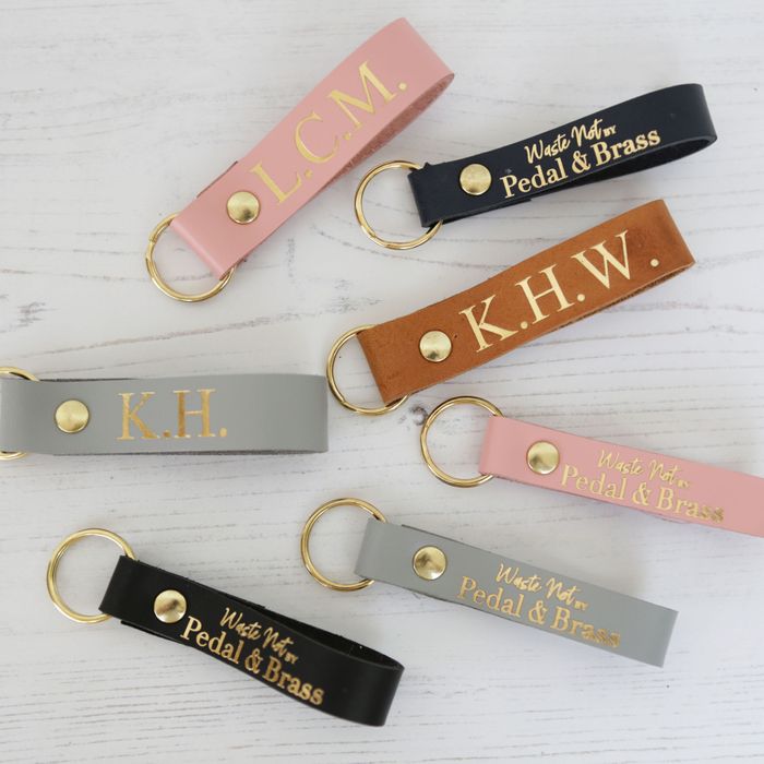 Personalised Leather Keyrings