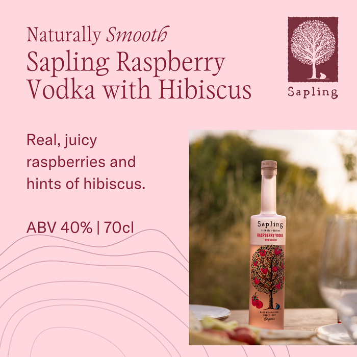 Naturally Smooth Sapling Raspberry Vodka with Hibiscus