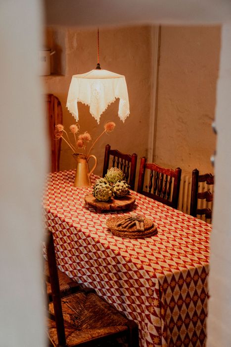 Merlot Seville Star Tablecloth