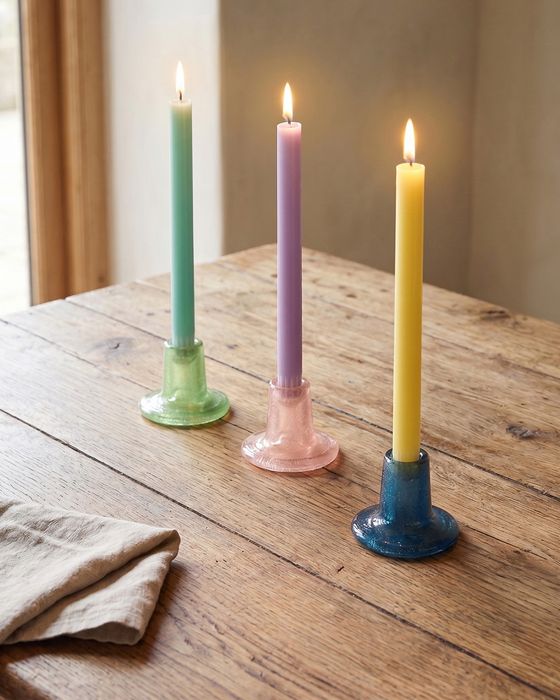 Glass Candle Holders 