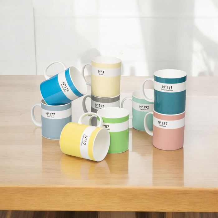 British Colour Standard Bone China Mugs