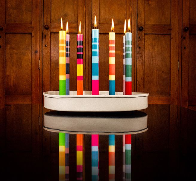 Striped Eco Candles