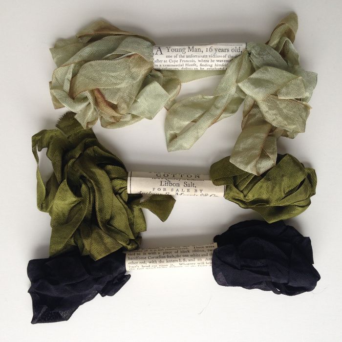 Skeins of vintage-style ribbon