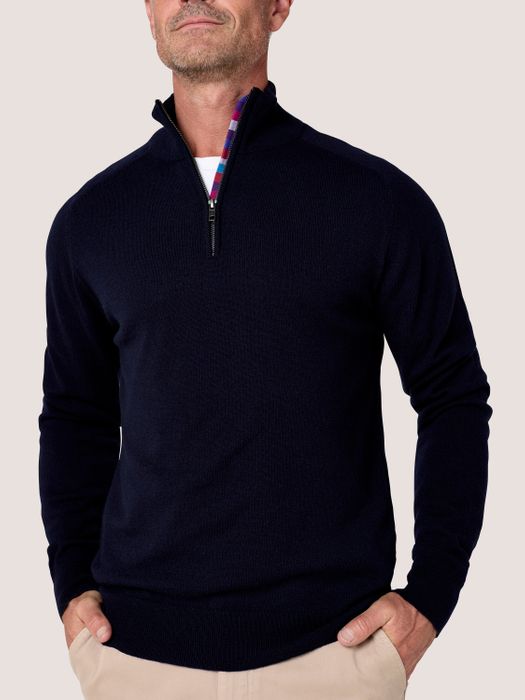 Quarter Zip Jumpers - Italian Merino Wool