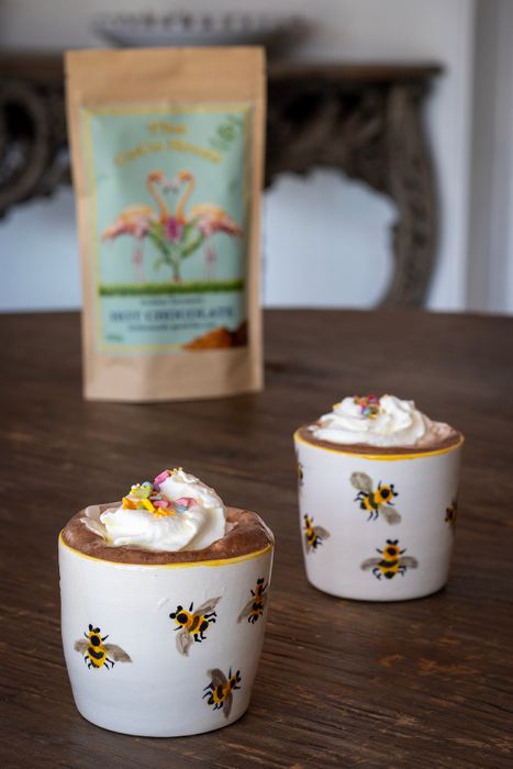 Gold turmeric, hot chocolate