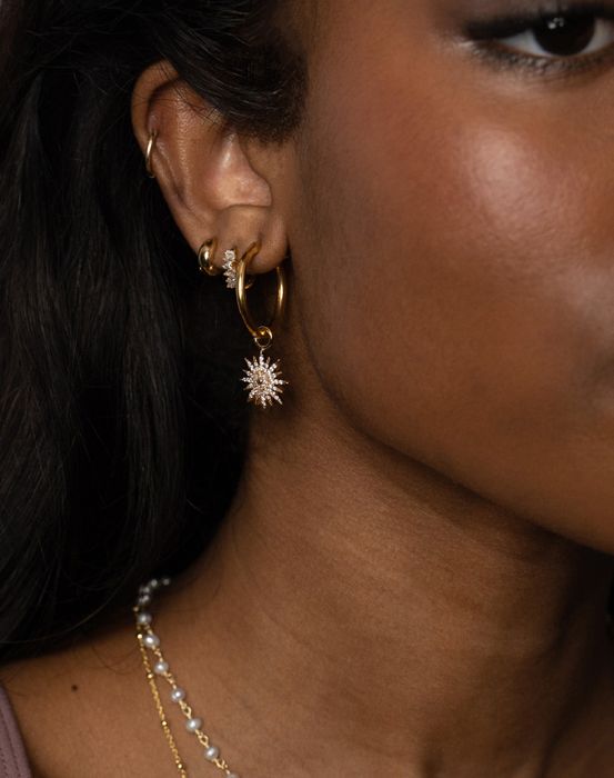 Aurora & Luna on Midi Hoops