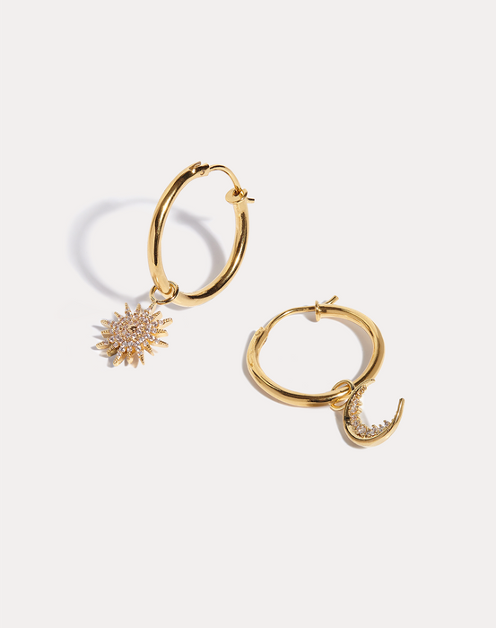 Aurora & Luna on Midi Hoops
