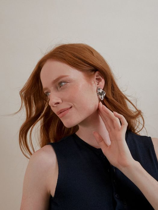 Ivy Statement Ripple Earrings