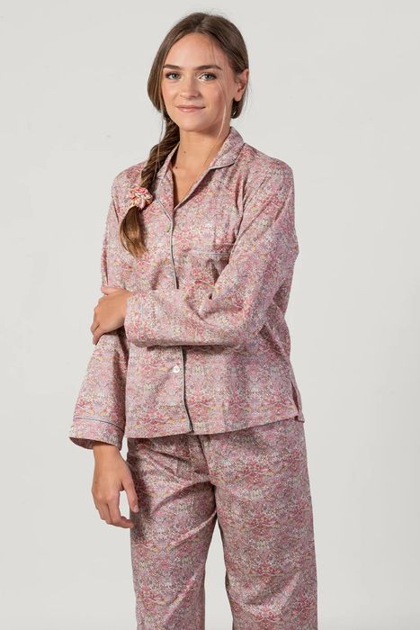 Paloma Bird Pink Long Pyjama Set