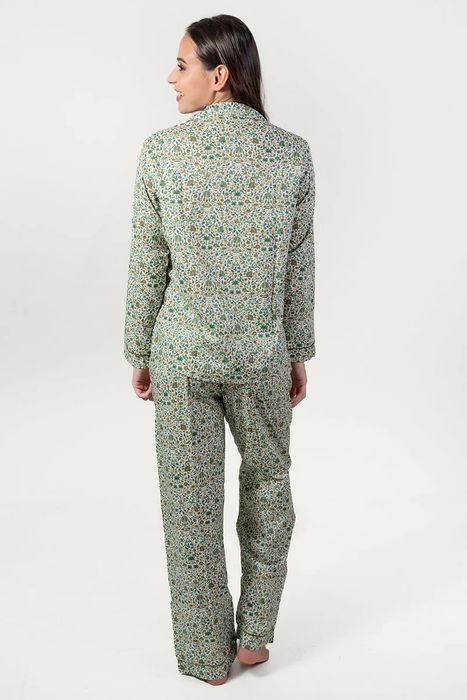 Amara Green Long Pyjama Set