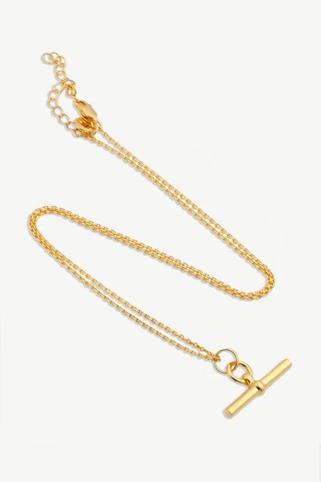 18ct Heritage T-Bar Necklace