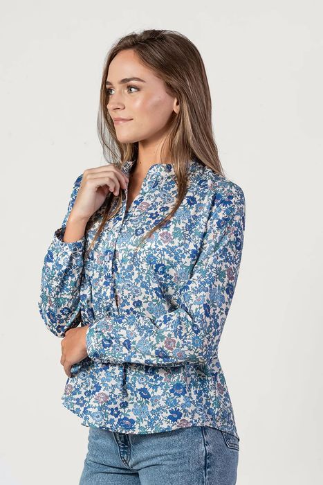 The Sunday Shirt Blue Daisy