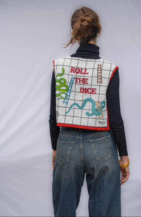 The Dice Beaded Vest