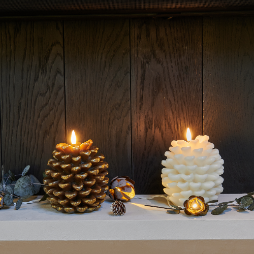 Pinecone Candles