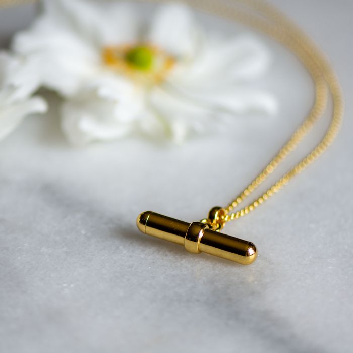 T- Bar Message Pendant