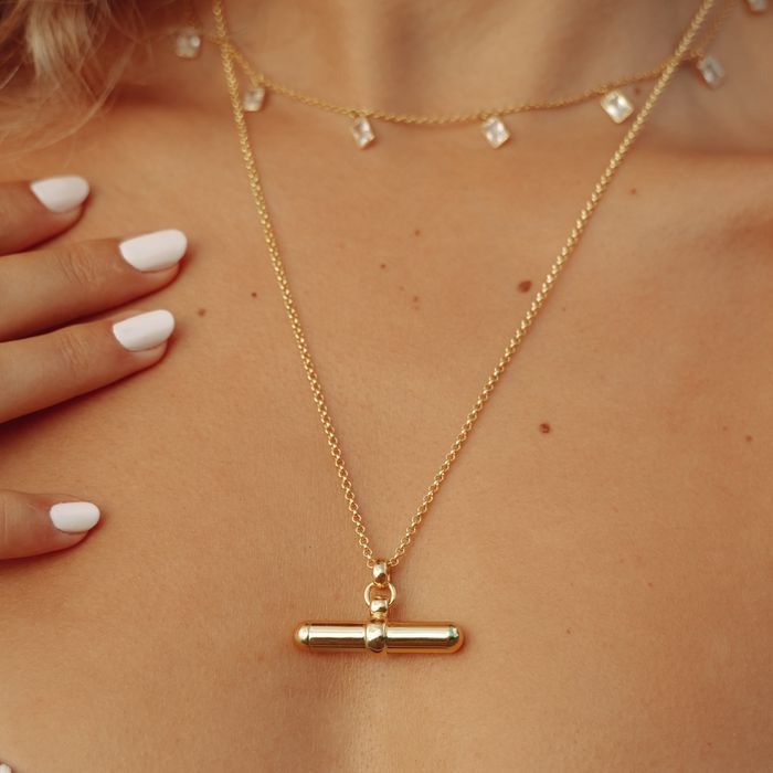 T- Bar Message Pendant
