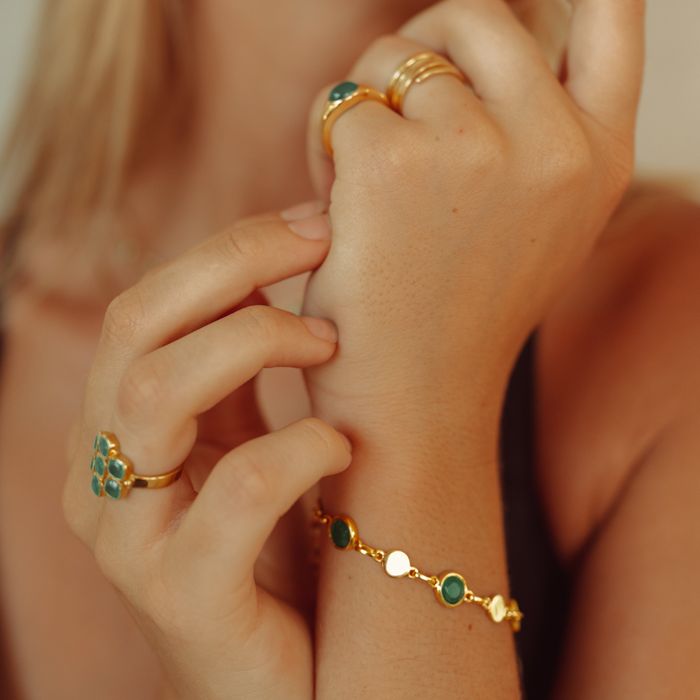 Green Onyx Coco Bracelet