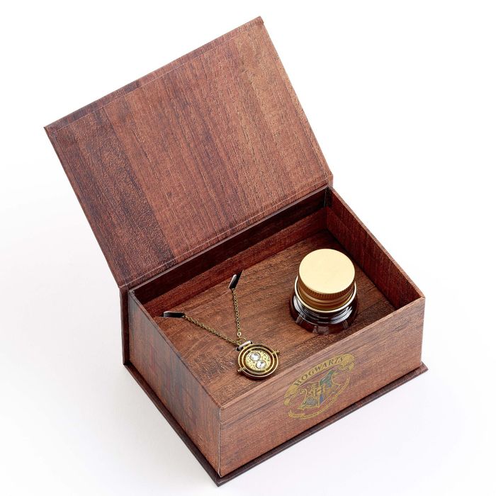 Harry Potter Hermione Potions Gift Set with Time Turner Necklace and Stud Earrings
