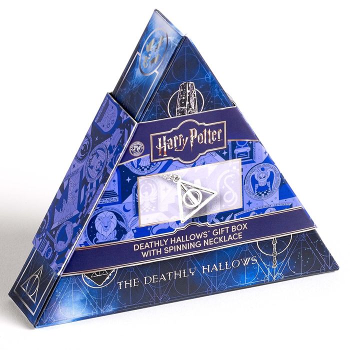 Harry Potter Deathly Hallows Gift Set with Spinning Deathly Hallows Necklace