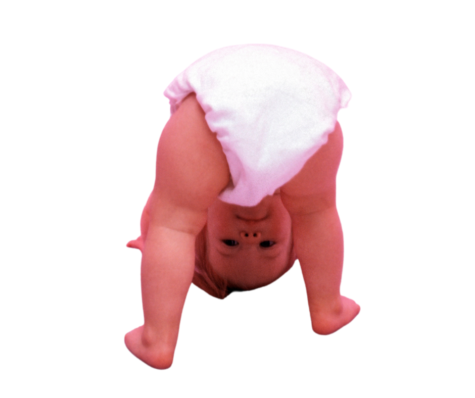 Baby peach bums - cute or weird?