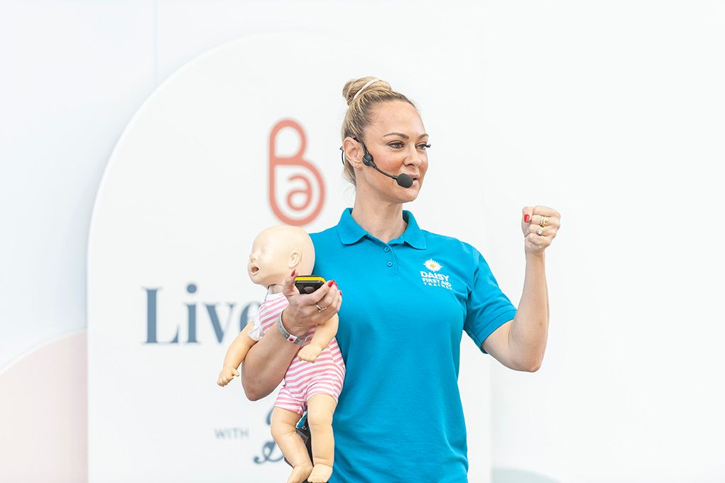 jenni on the live talks stage