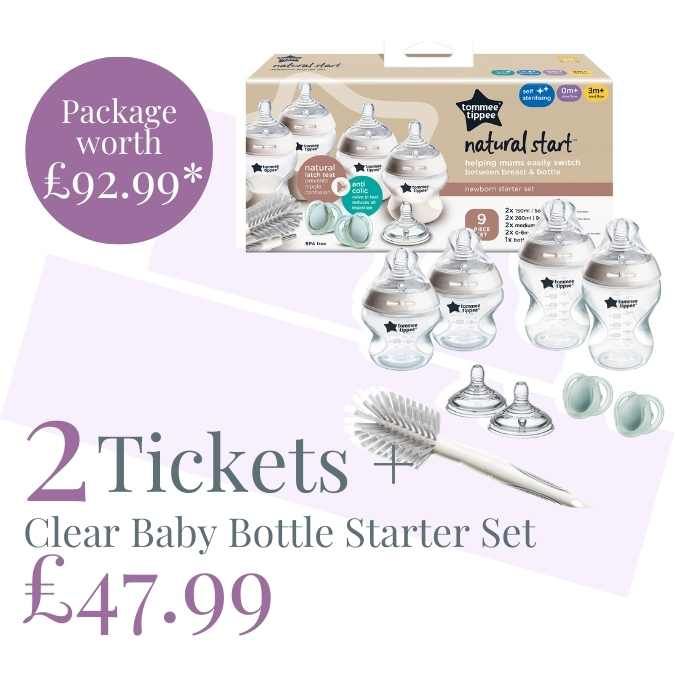 CLEAR BABY BOTTLE STARTER SET PACKAGE