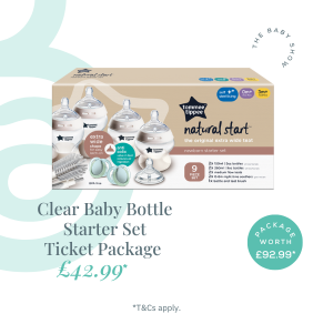 Clear Bottle Set Tommee Tippee Ticket Package