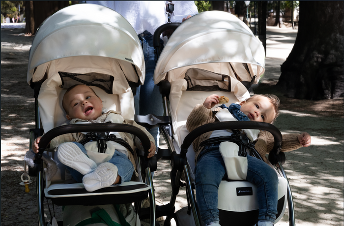 Go from ONE to TWO in a breeze with the Leclerc Baby Duo/Twin Connectors!