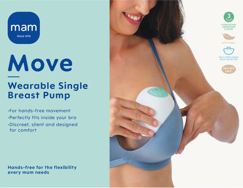 MAM launches new wearable breast pump for mums on the move