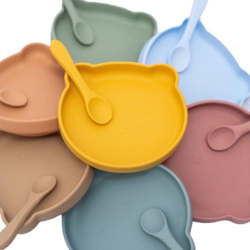 Suction Plate and Spoon Set