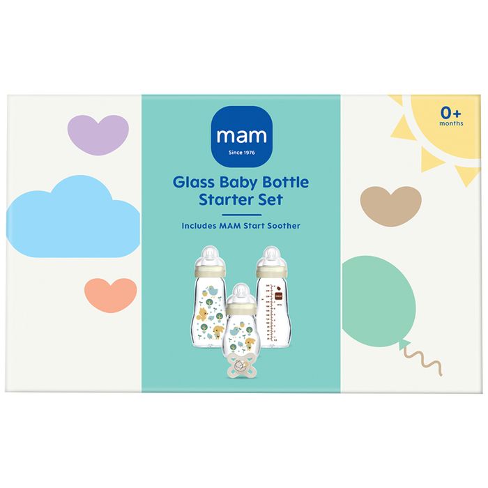 MAM Feel Good - Glass Baby Bottle Set - 33% OFF - £30