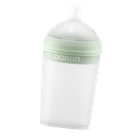 BORRN Silicone Bottle Green/Orange 240ml