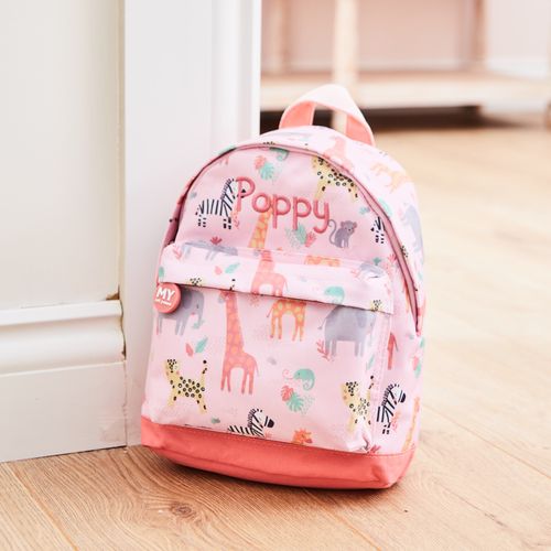 Personalised Dinosaur Print Mini Backpack