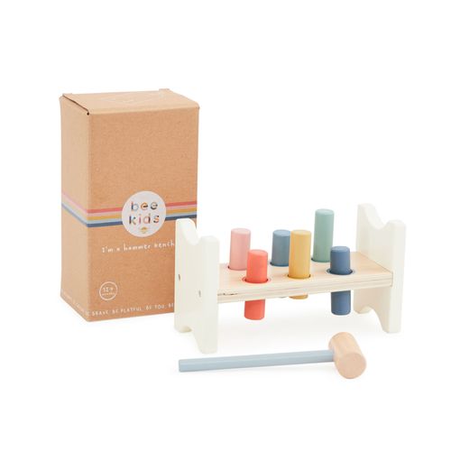 Wooden Hammer Bench Toy