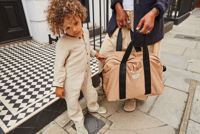 Ida eco holdall changing bag camel £160