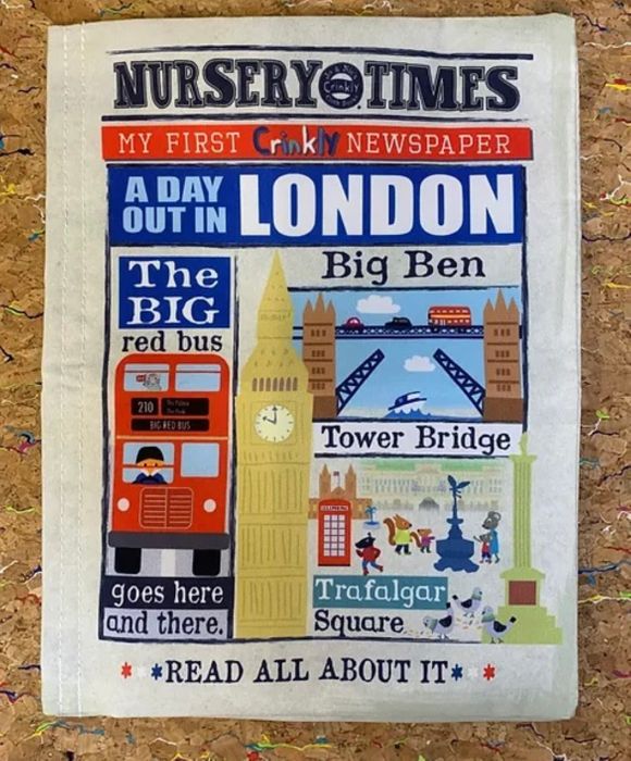 Nursery Times Crinkly Newspapers for babies