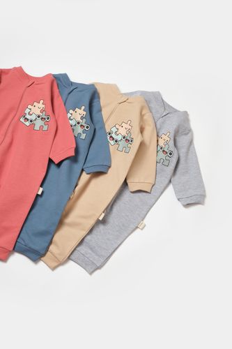 Zippered Romper 100% Organic Cotton Two Thread Collection
