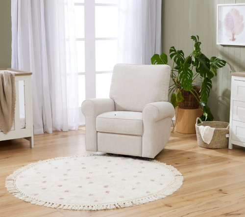 Billie Recliner and Glider in Egg Shell