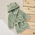 Personalised Fleece Robe Sage With Ears