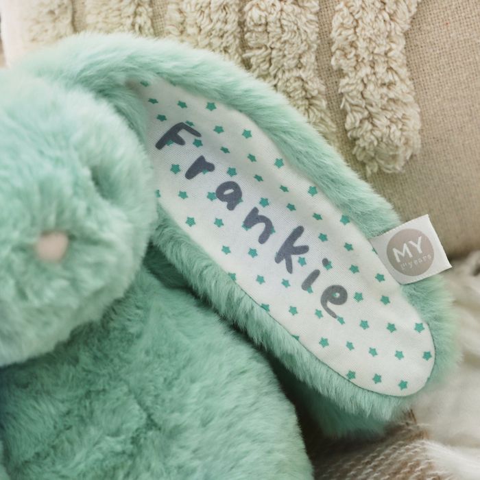 Personalised My 1st Years Gift Box Blue Bunny Soft Toy