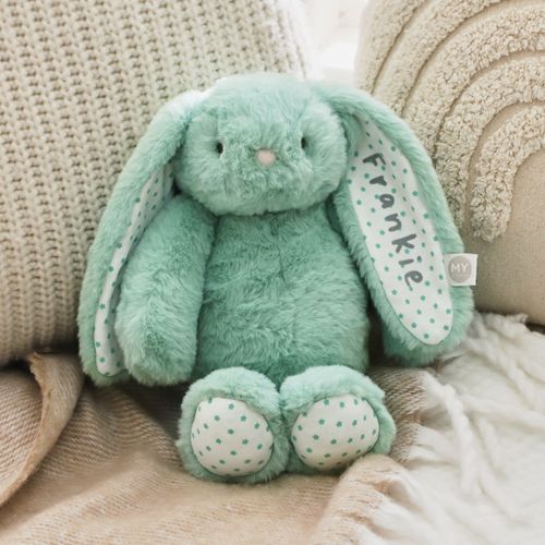 Personalised My 1st Years Gift Box Blue Bunny Soft Toy