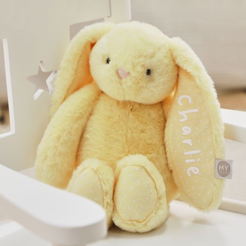 Personalised Yellow Bunny Soft Toy