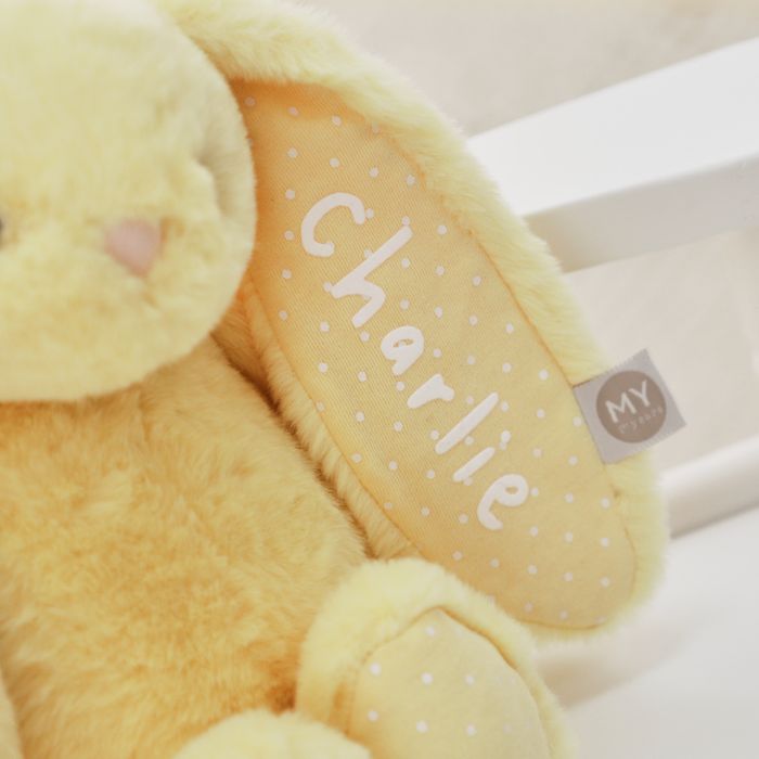 Personalised Yellow Bunny Soft Toy