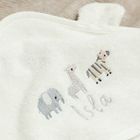 Personalised Ivory Welcome to the World Hooded Towel