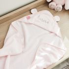 Personalised Light Pink Hooded Towel